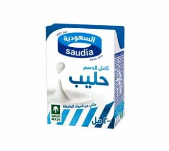 Saudia Long Life Full Fat Milk 200ml
