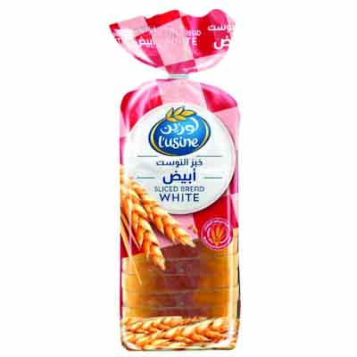 Lusine Sliced Bread White 600g