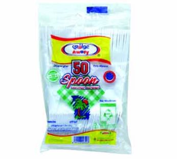 Awafy clear table spoon 50 pices
